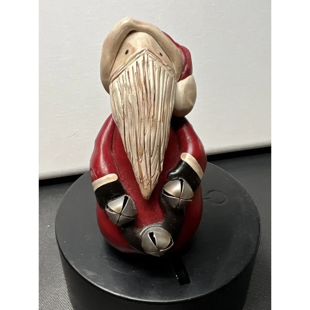 RARE Vintage Handmade Polymer‎ Clay Rustic Primative Santa EXCELLENT CONDITION